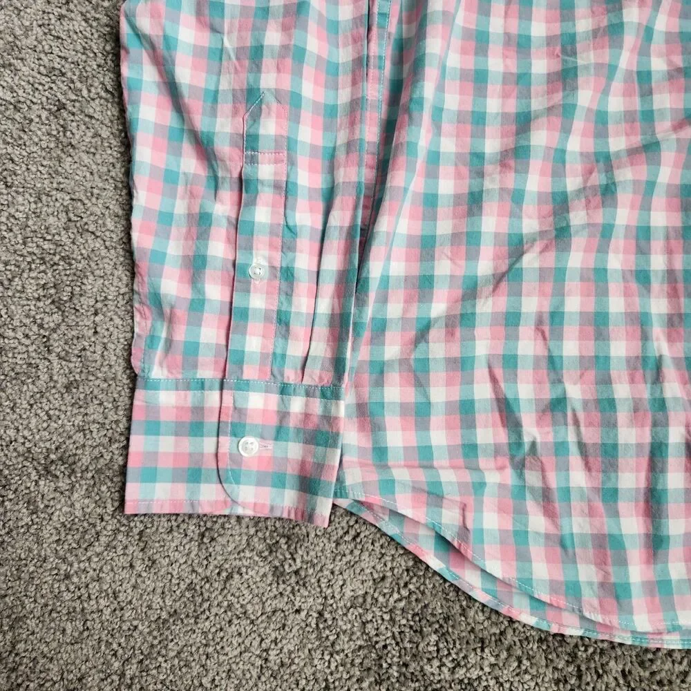 J. Crew NWT Flex Washed Slim Untucked Button Down Shirt Medium Office Prep